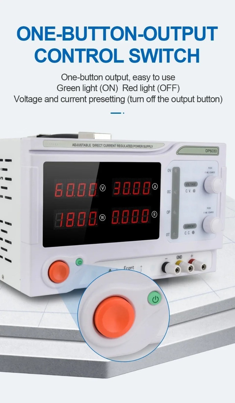 Interruptor Digital de 1800w,  - High Power 60V 20A Bench Power Supply reseña y precio